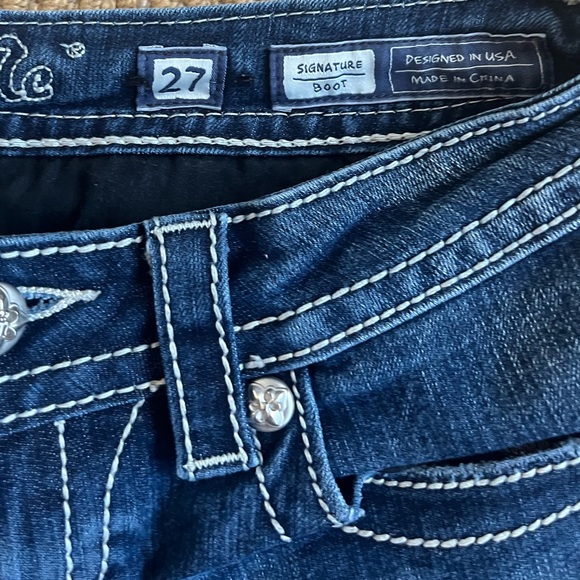 Miss Me Womens Signature Boot Size 27 JE81788R Low rise Stretch Denim Jeans - Picture 4 of 11